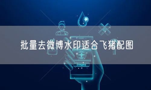 批量去微博水印适合飞猪配图