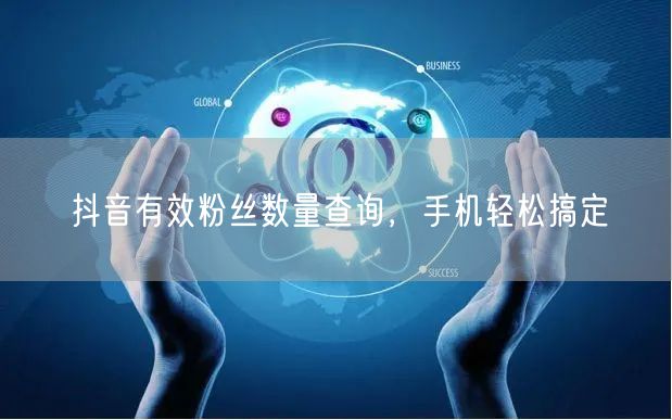 抖音有效粉丝数量查询，手机轻松搞定